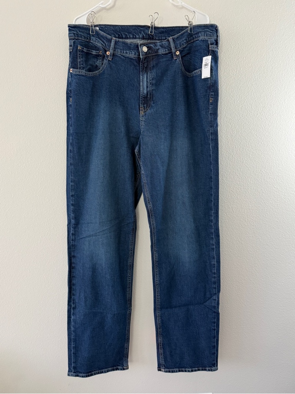 NWT GAP 90’s Mid Rise Loose Jeans Dark Indigo Rinse Women’s 33T 16 Tall 852782